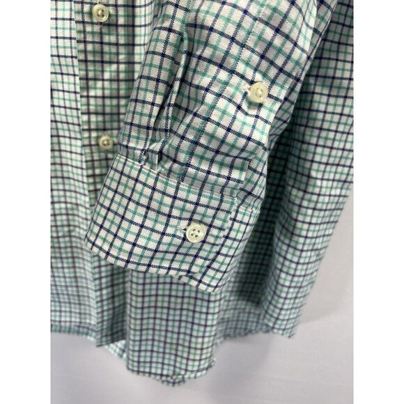 Ralph Lauren Men's Shirt XXL 2XL Blue Green Check Multicolor Pony Button Up L/S - Picture 4 of 9